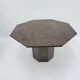 Mid-century octagonal granite dining table, 1980s