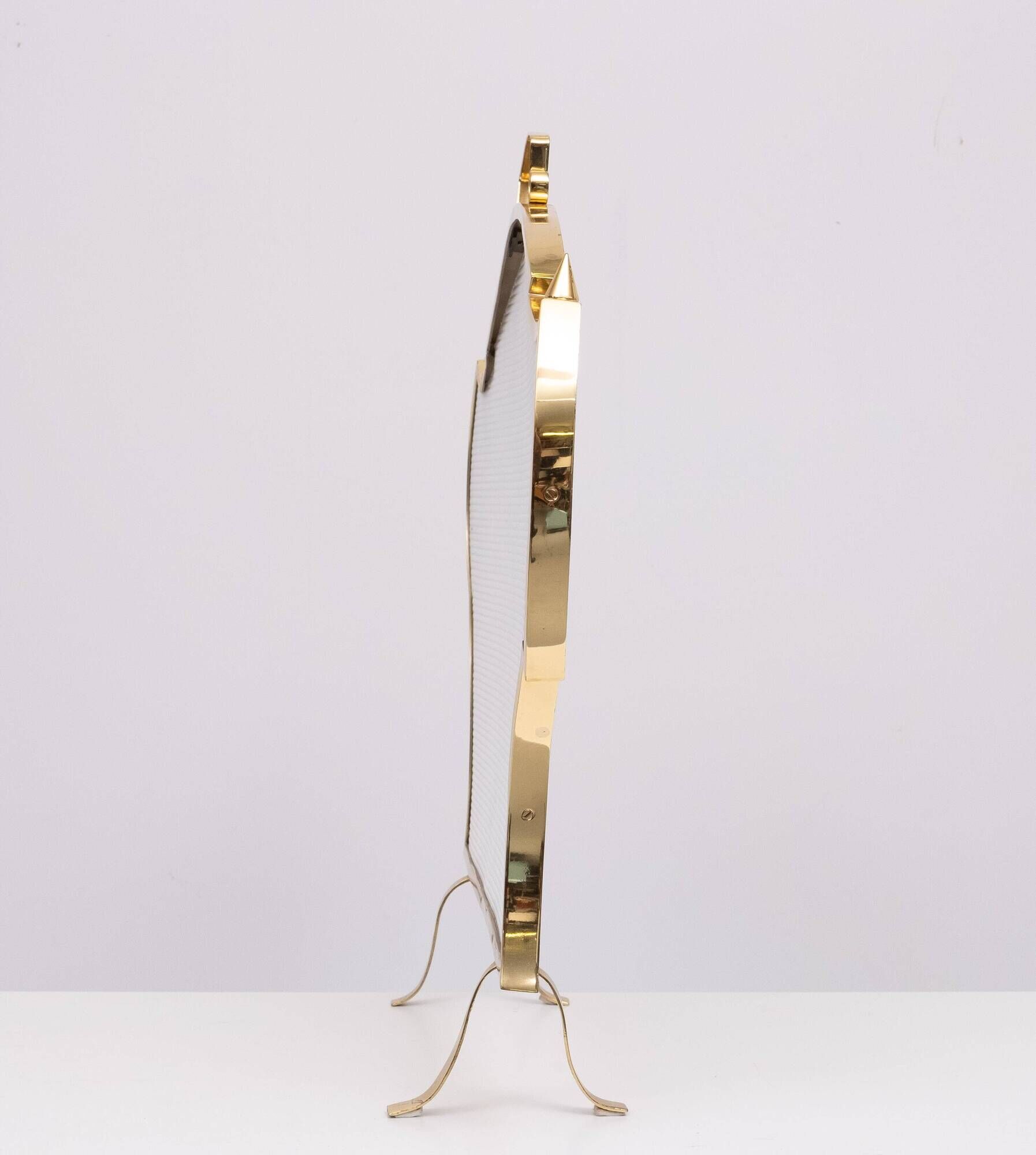 Hollywood Regency Brass Fire screen 1970s France