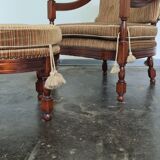 Armchair and ottoman