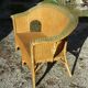 Sofa bench rattan and wicker vintage 1970