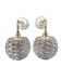 Pair of vintage pinecone chiseled glass wall sconces