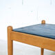 Scandinavian coffee table oak and slate 60's