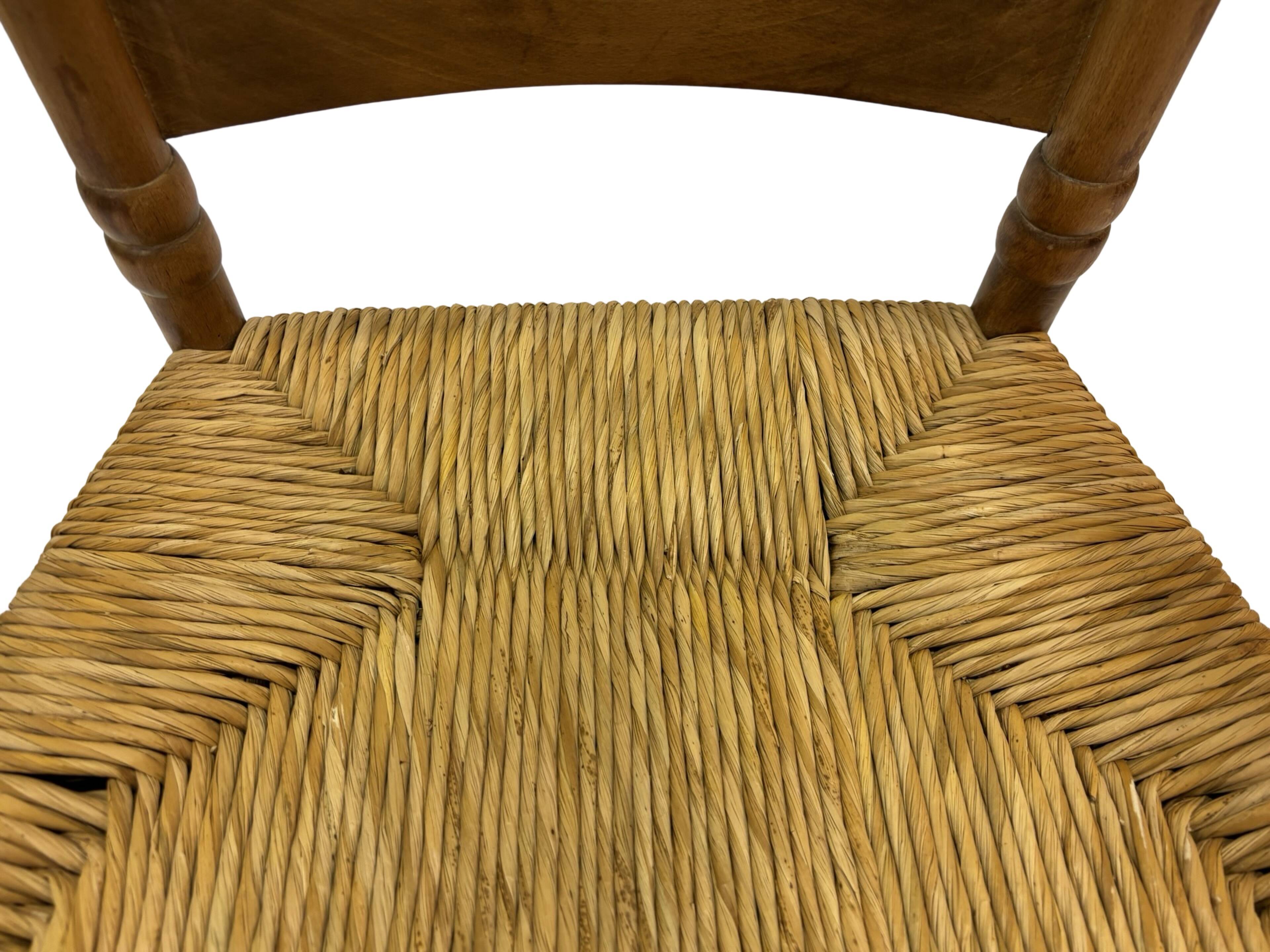 Art Deco chair minimalist oak wicker minimalist design