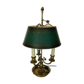 Bronze and sheet metal lamp, 20th century