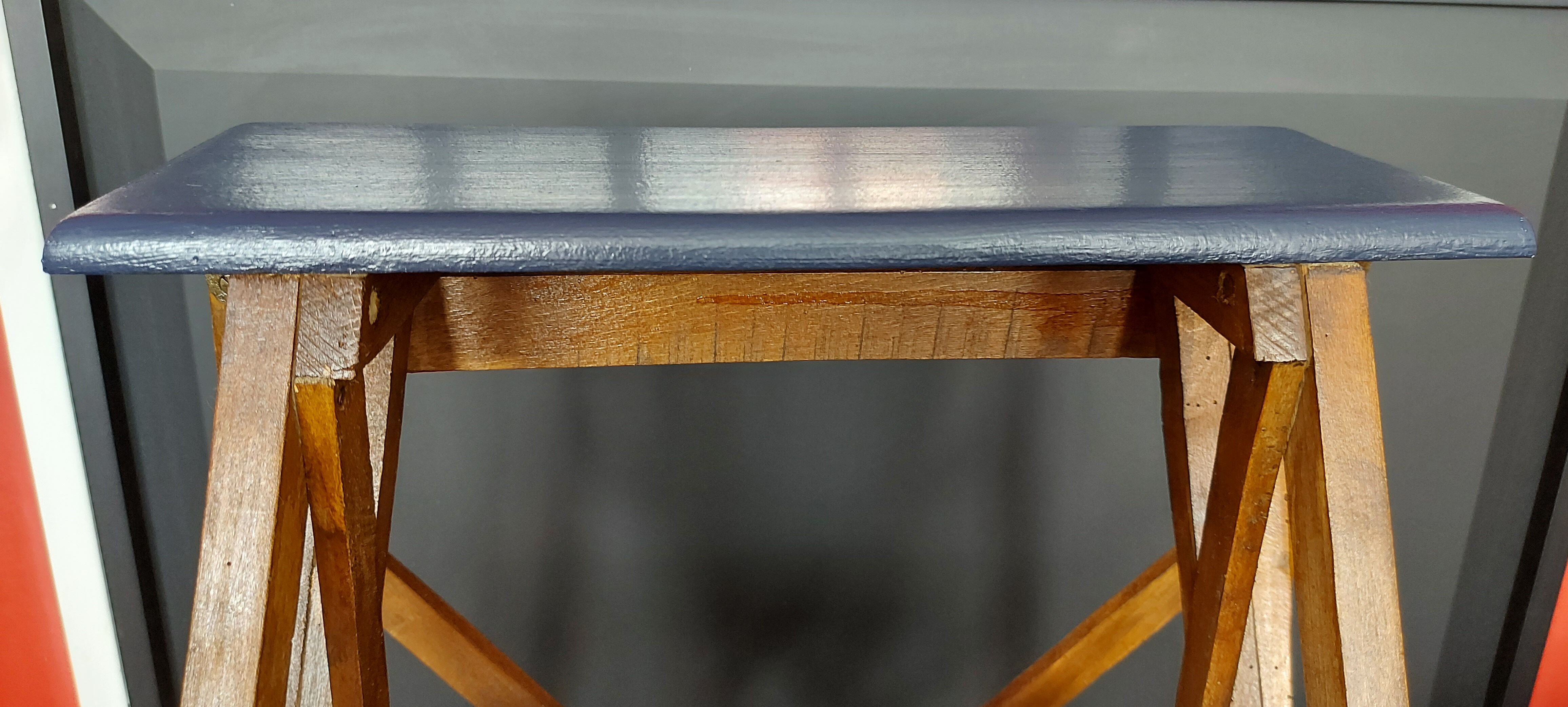 Design shelf from an old painter's stepladder