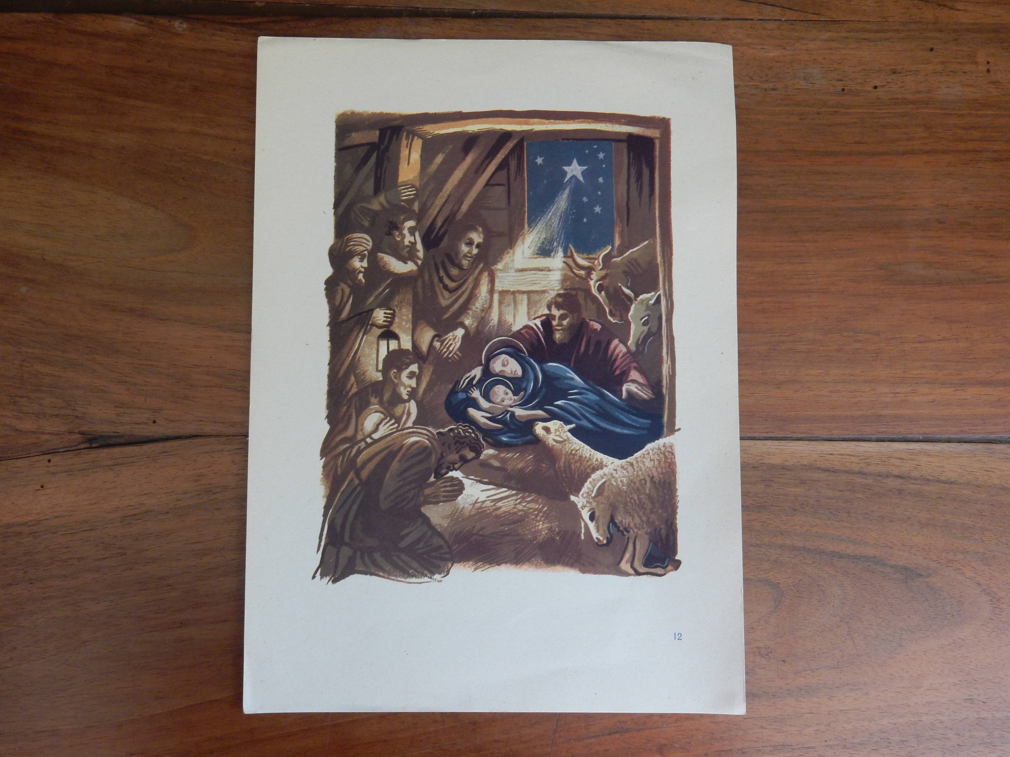 Illustration the nativity The birth of Jesus
