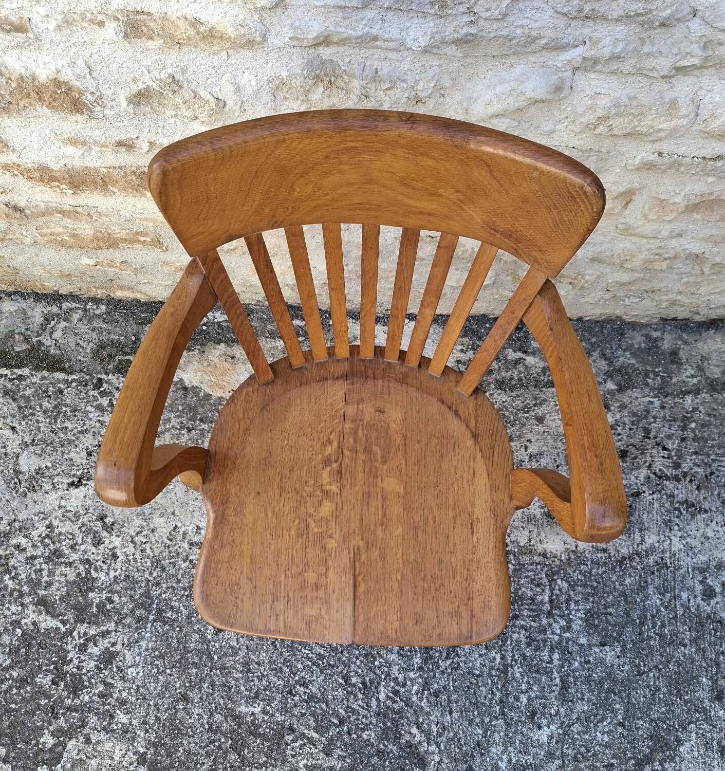 American oak armchair
