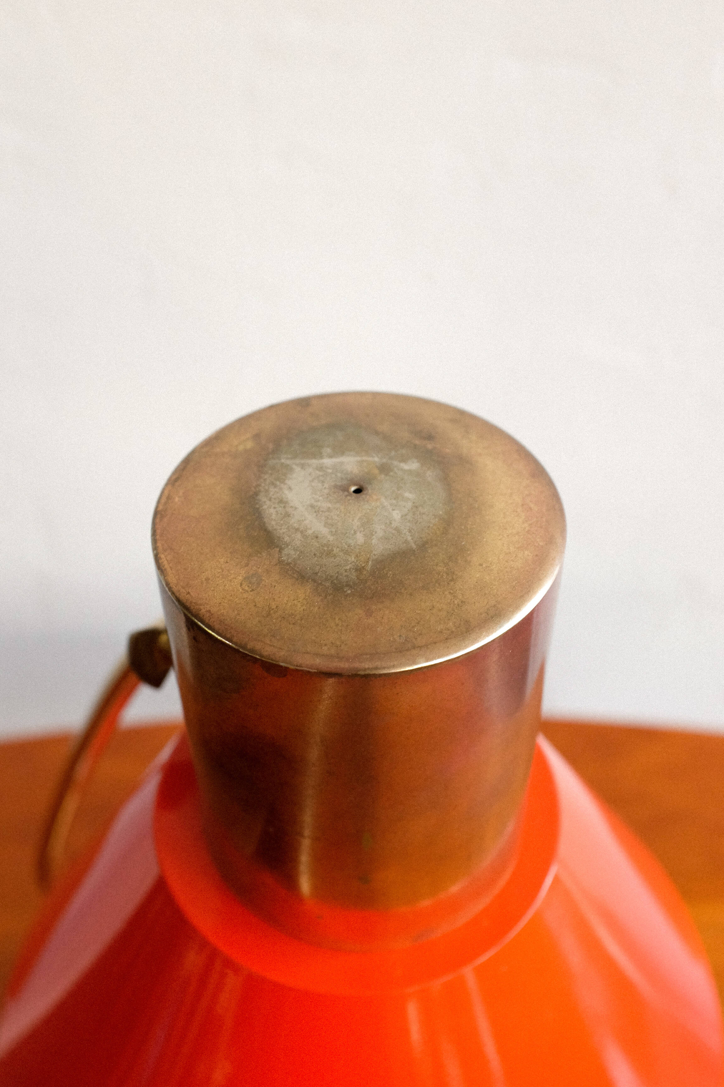 Vintage Red Table Lamp made by AKA Germany, 1960