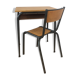 School desk and chair