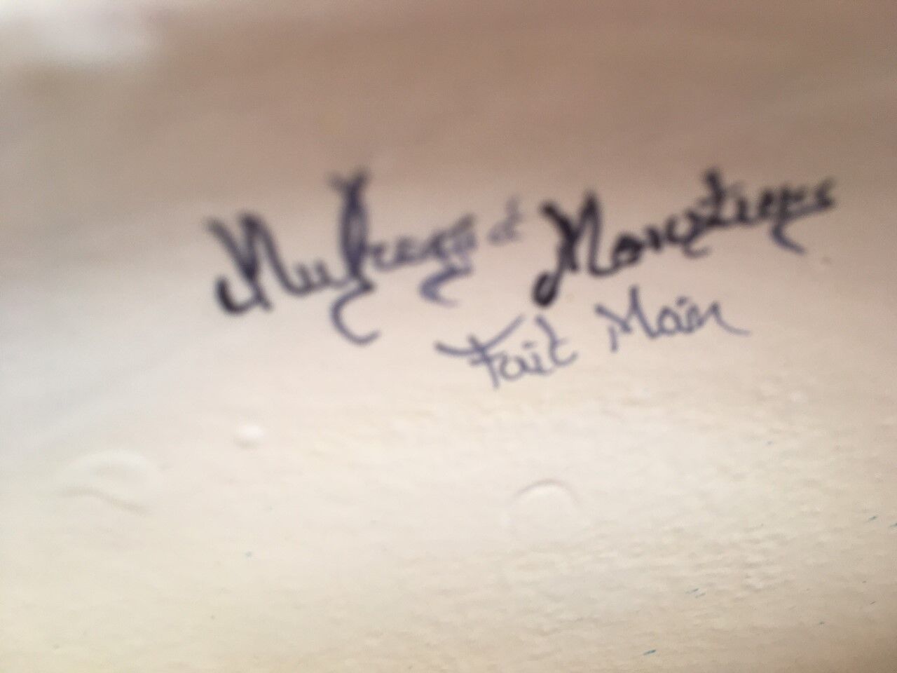 Water fountain Moustiers signed Mufraggi Handmade