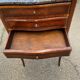 Pair of Louis XV bedside tables, early 20th century, marquetry and marble