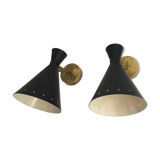 Pair of appliques design years 50