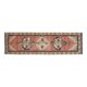 Orange Handmade Wool Turkish Vintage Oushak Runner Rug 94x324