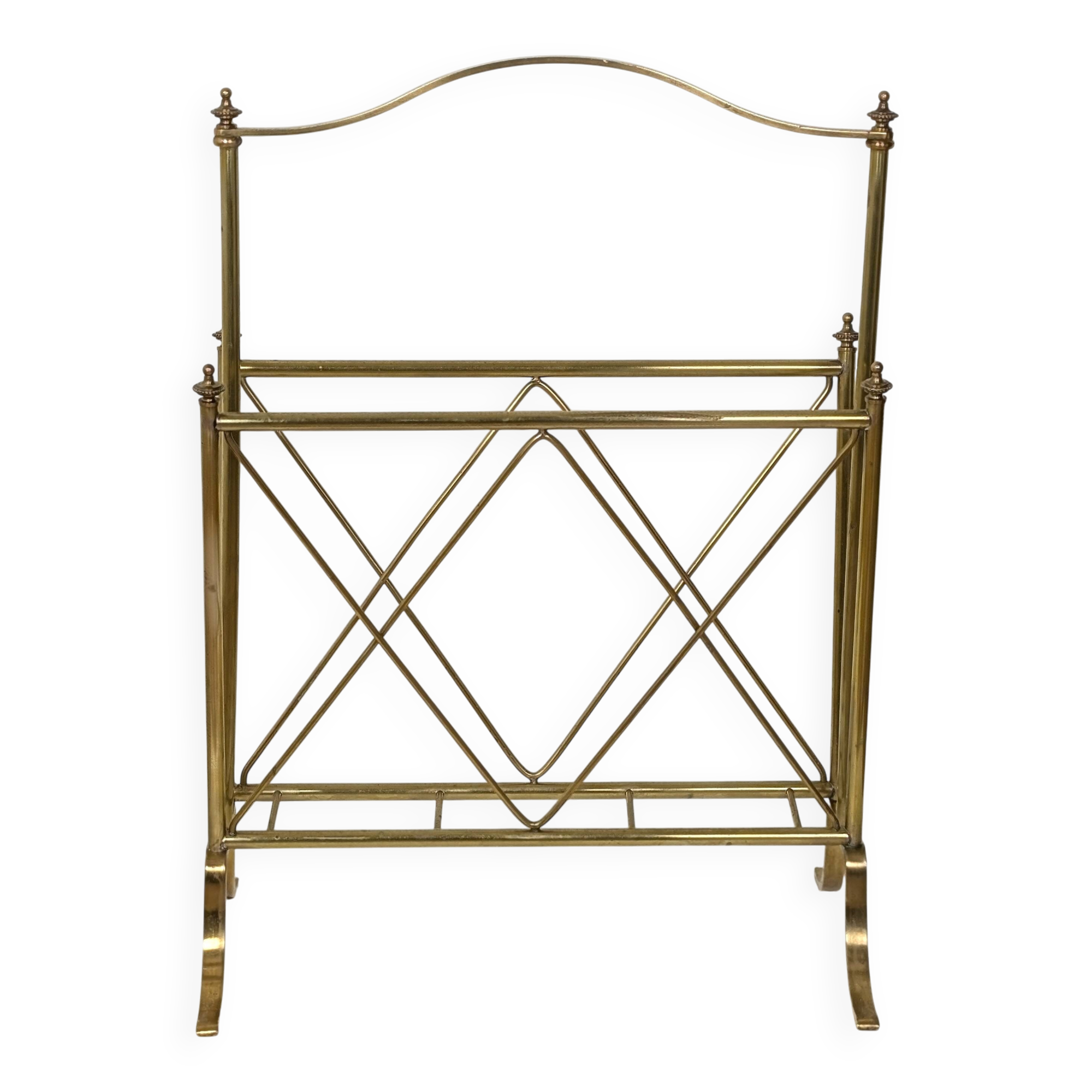 Brass magazine rack