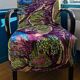 Armchair fabrics Fuego Figs Ld armrests black wood