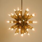 XXL 1960s Space Age brass ceiling lamp by J.T. Kalmar with 43 arms | 66 cm