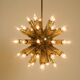 XXL 1960s Space Age brass ceiling lamp by J.T. Kalmar with 43 arms | 66 cm