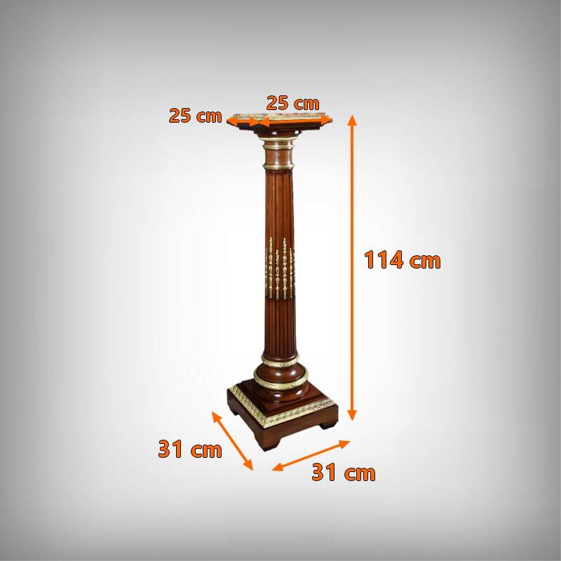 Pivoting column in Mahogany, Napoleon III style – 1900