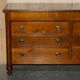 Vintage low cabinet from Grange made of cherry wood.