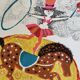 Original lithograph horse acrobat by judith bledsoe