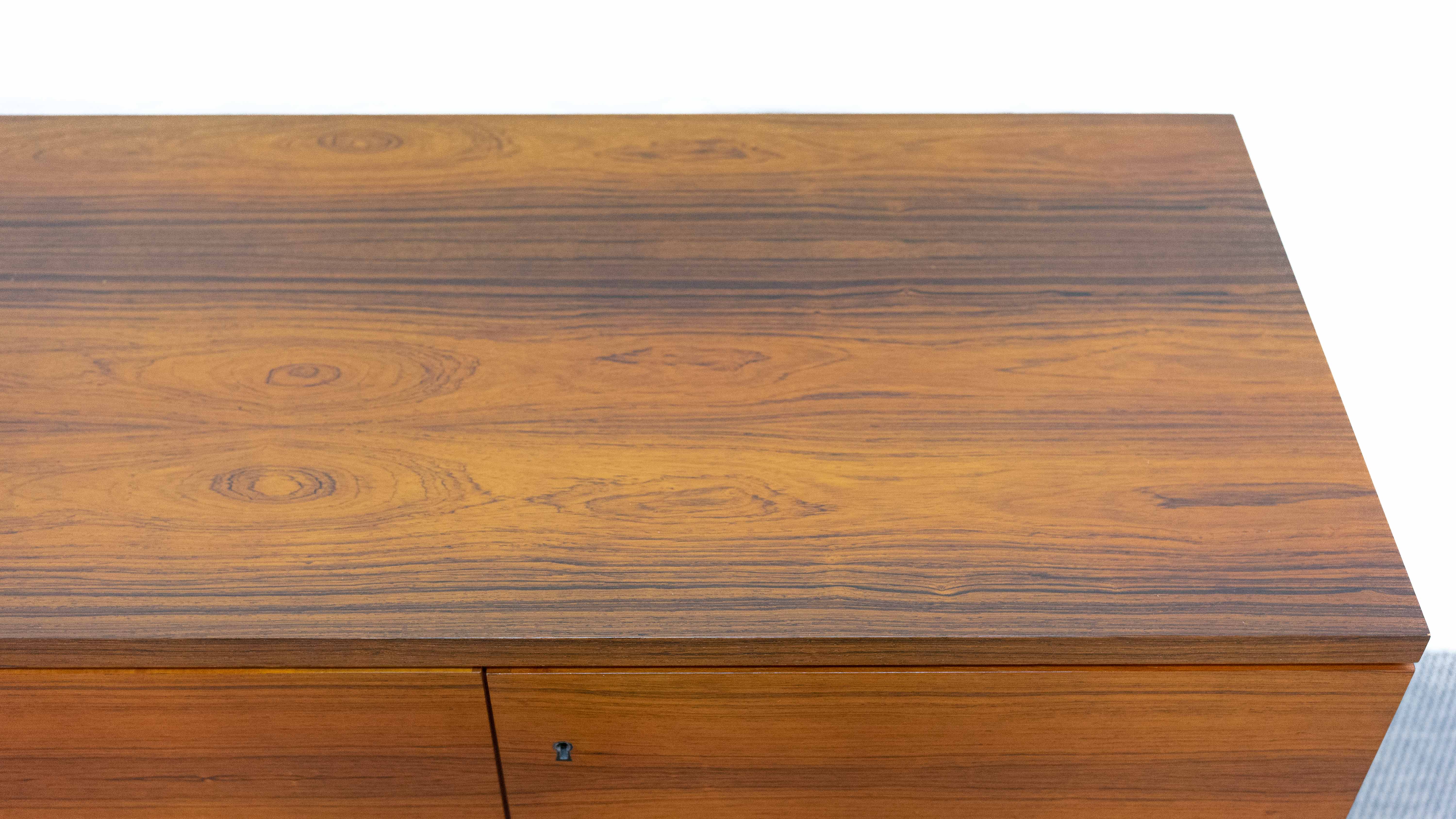 Minimalistic mid century sideboard in rosewood