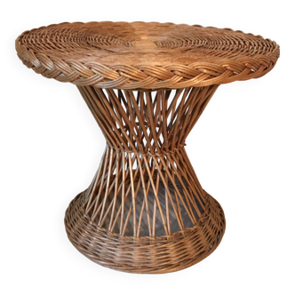 Wicker coffee table