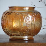 Moulded glass ball vase