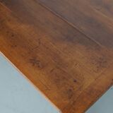 Antique Cherry Early 20th Century French Rustic Farmhouse Dining Table