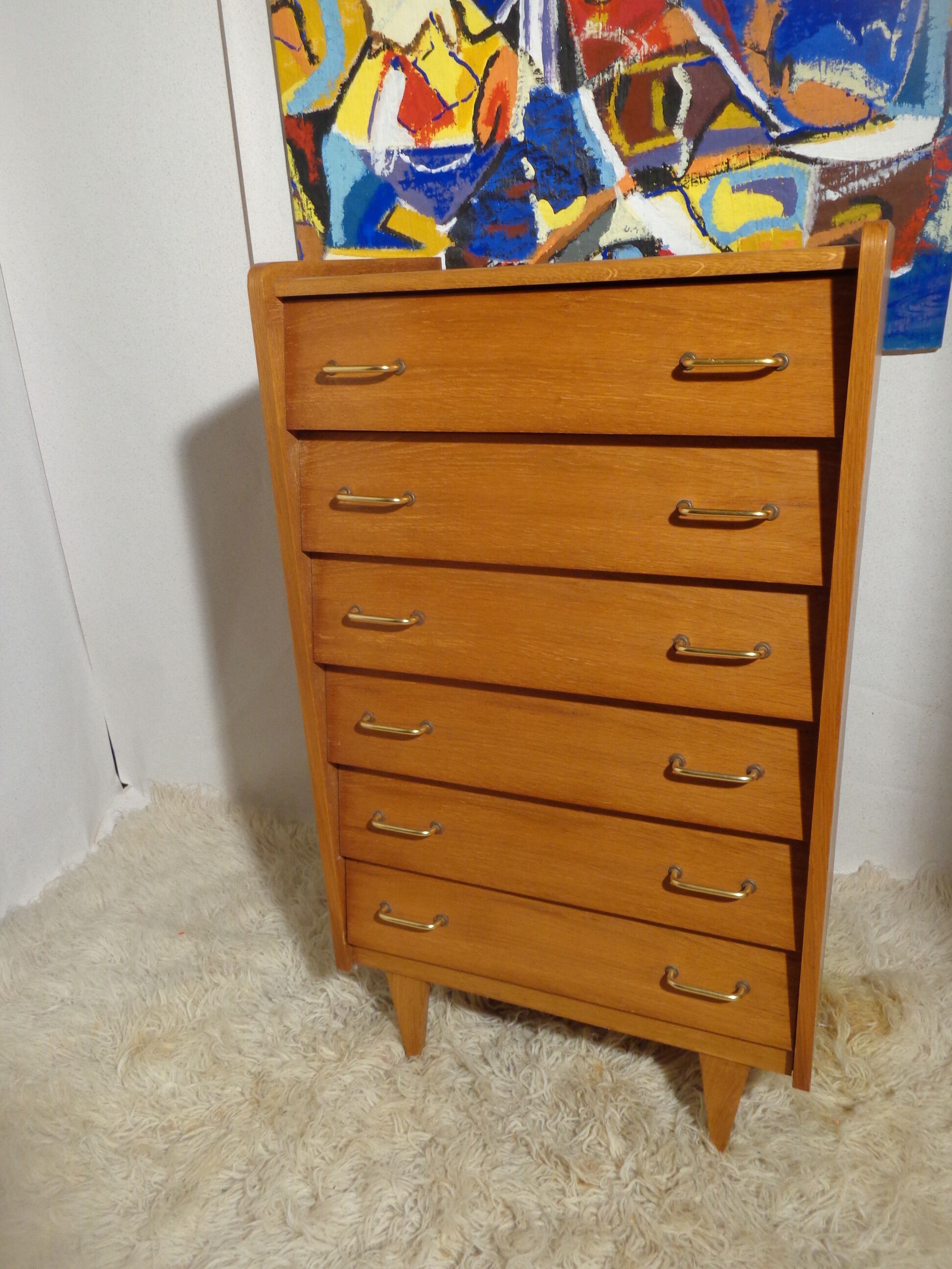 Vintage 1960s light wood clothing