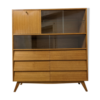 Furniture storage secretary library showcase of the 60s