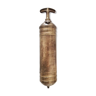 Pyrene, brass fire extinguisher for automobile