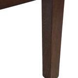 Vintage armchair solid wenge design 60s leather armrests design