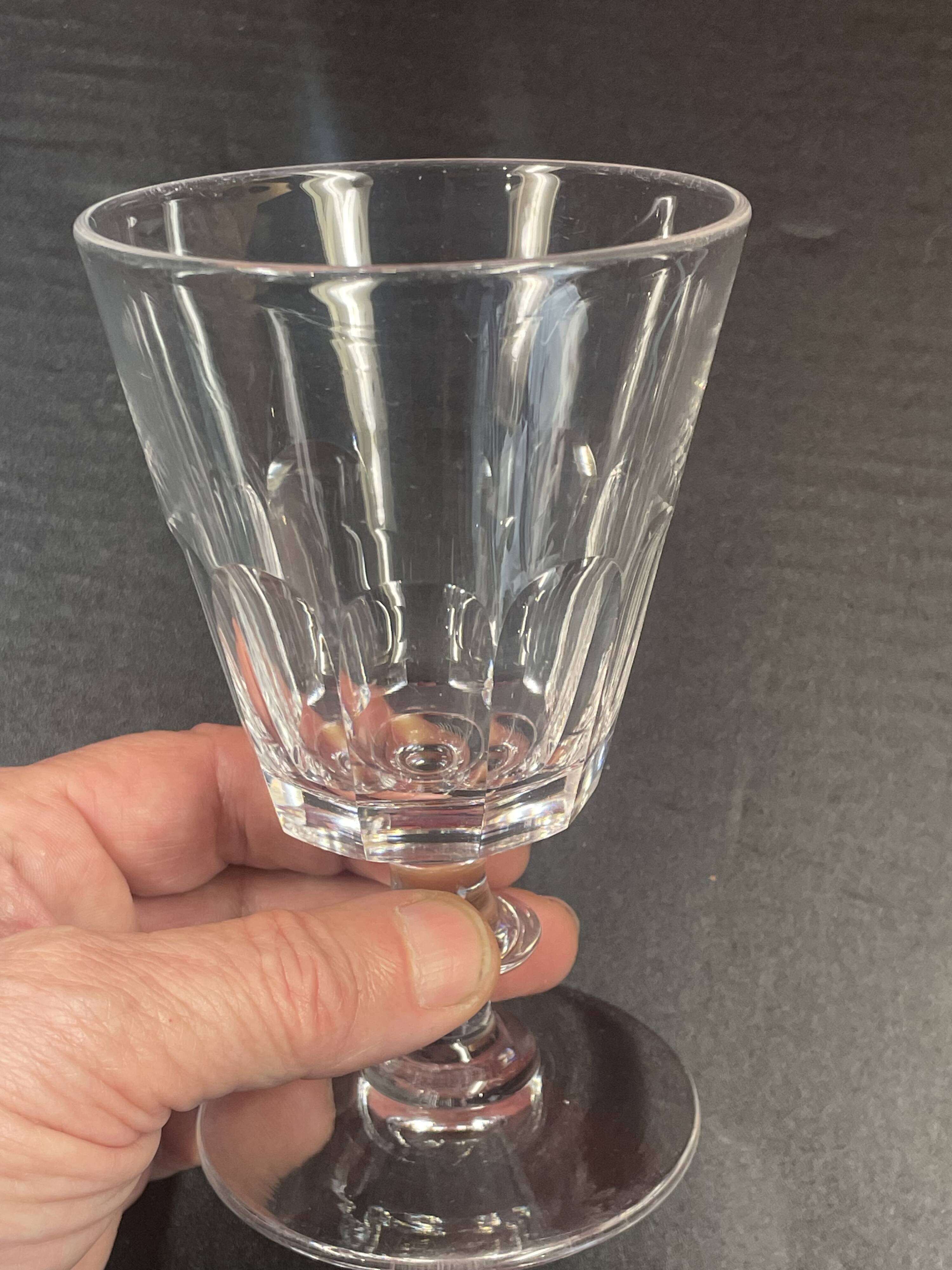 Antique Baccarat / St Louis crystal wine glass, Caton model, (19th century)