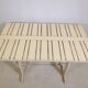 Mid-Century folding garden table wood by Triconfort Riviera model, 1970s