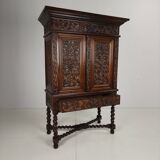 19th Century Carved Colonial Cabinet – Dutch East Indies