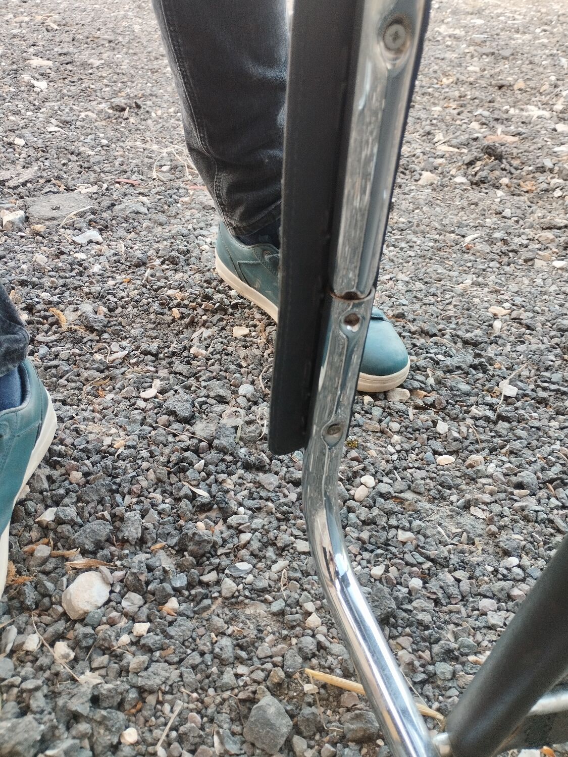 Beautiful pair of vintage chairs in the Marcel Breuer style.