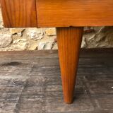 Vintage blond wood chest of drawers, circa 60s