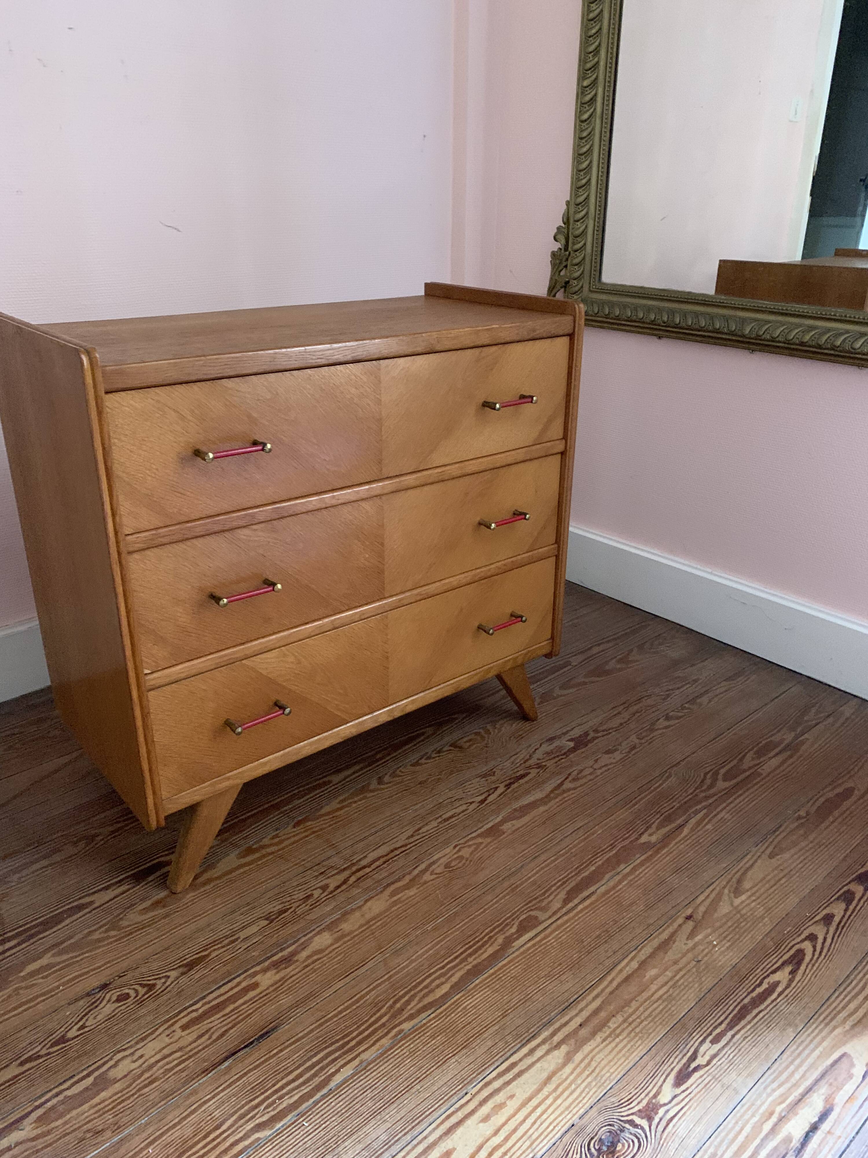 Commode pieds compas année 50