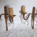 Pair of bronze sconces