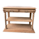 Console sablée avec marbre rose pale, de style Henri II