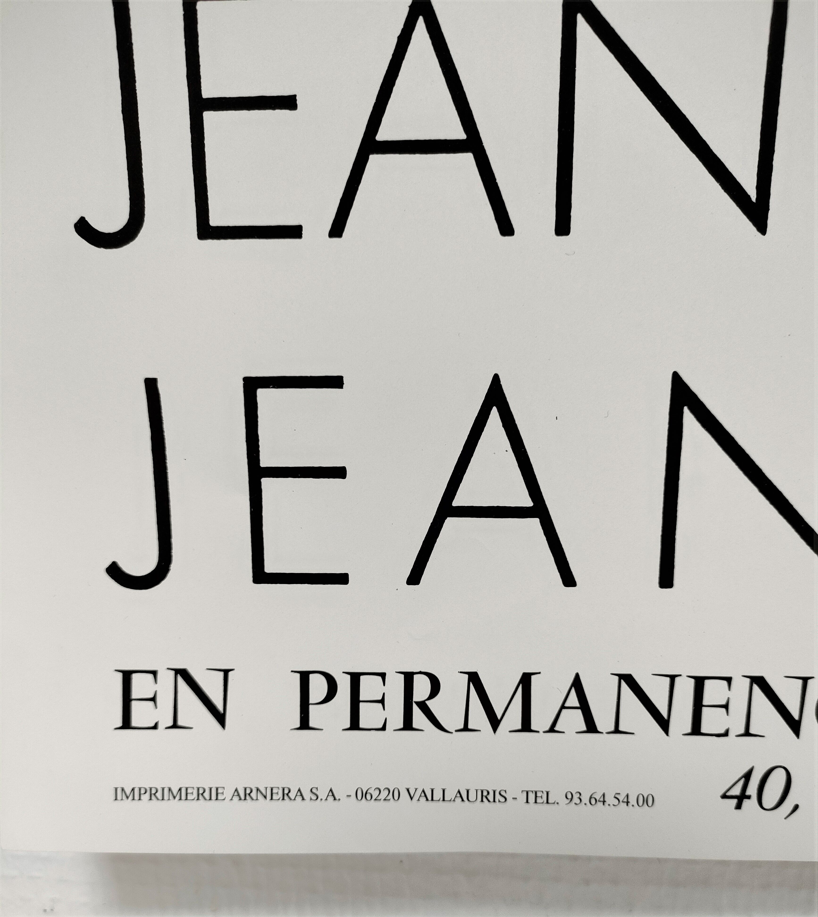 Original poster Jean Cocteau by Jean Marais 80s