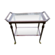 Serving on wooden and glass wheels