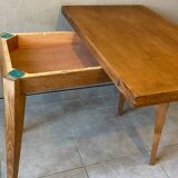 Vintage wooden portfolio table