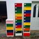 3 80s metal furniture / filing cabinets / flaps