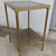 Gilded brass side table