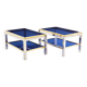 Pair of Flaminia chrome brass side tables by Willy Rizzo 1970