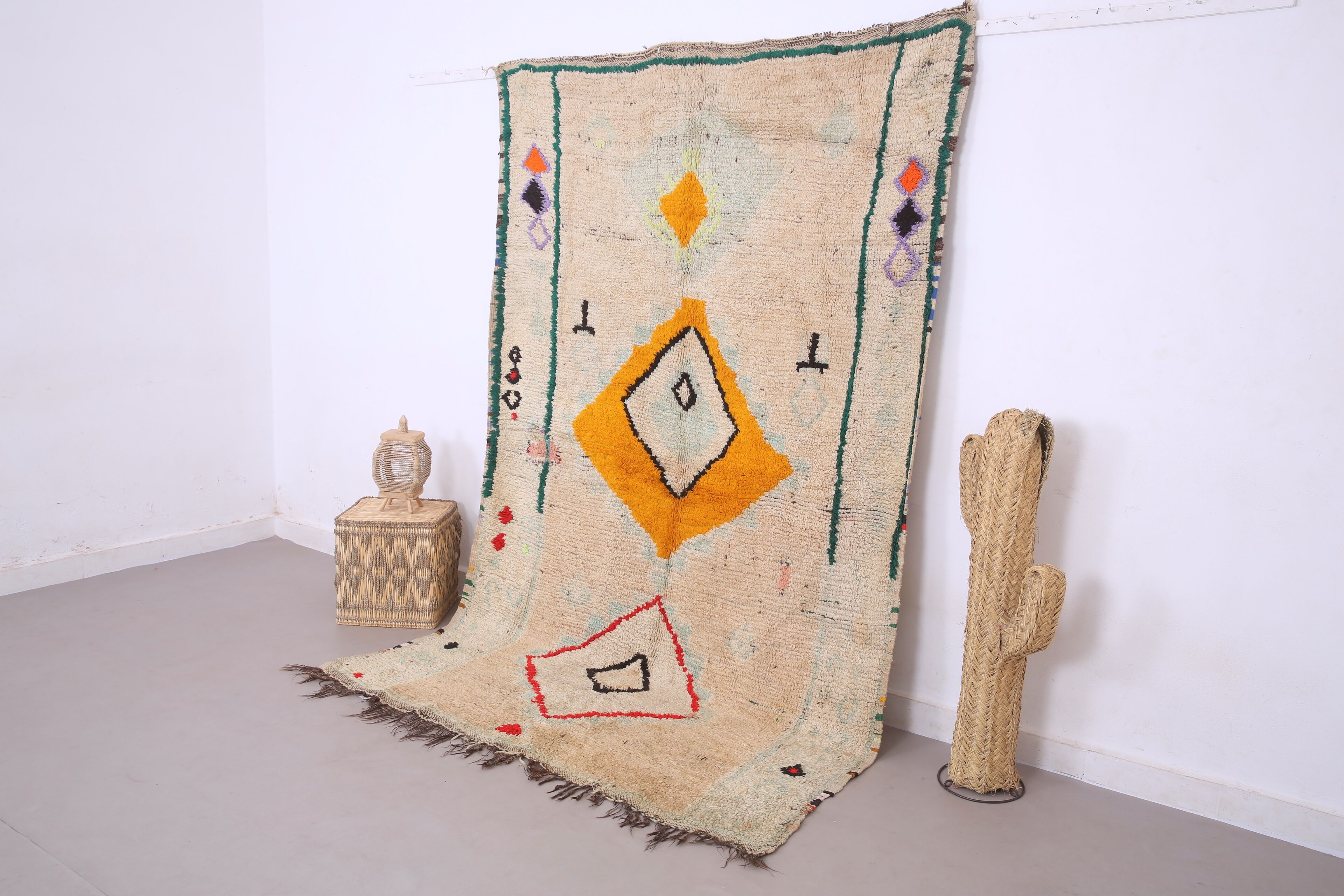 Vintage Moroccan Rug 172 x 275 cm - Berber rug Handmade - Bohemian Wool Rug
