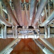 Chair in bamboo and rattan Audoux Minnet Golf Juan of the 1950s
