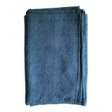 Aqua Blue Hemp Vintage Tablecloth