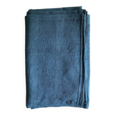 Aqua Blue Hemp Vintage Tablecloth